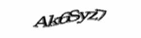 Security check image, please type the characters shown