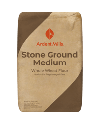 Stone Ground Medium Whole Wheat Flour Bag/Packaging_50lbs