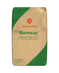 Ramsey Medium Rye Flour Bag/Packaging with Shadow - National Register Bag Artwork 3D Image.