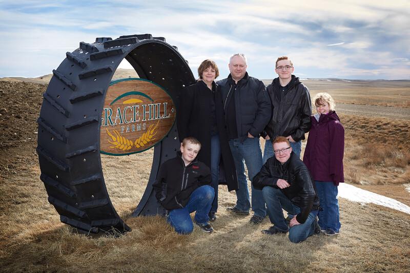 Organic family farm in Mankota, SK, Canada
